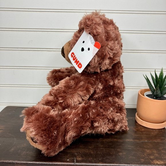 Gund Philbin Chocolate 12" Brown Teddy Plush Stuffed Animal Toy Lovey 6047540 - Picture 5 of 8